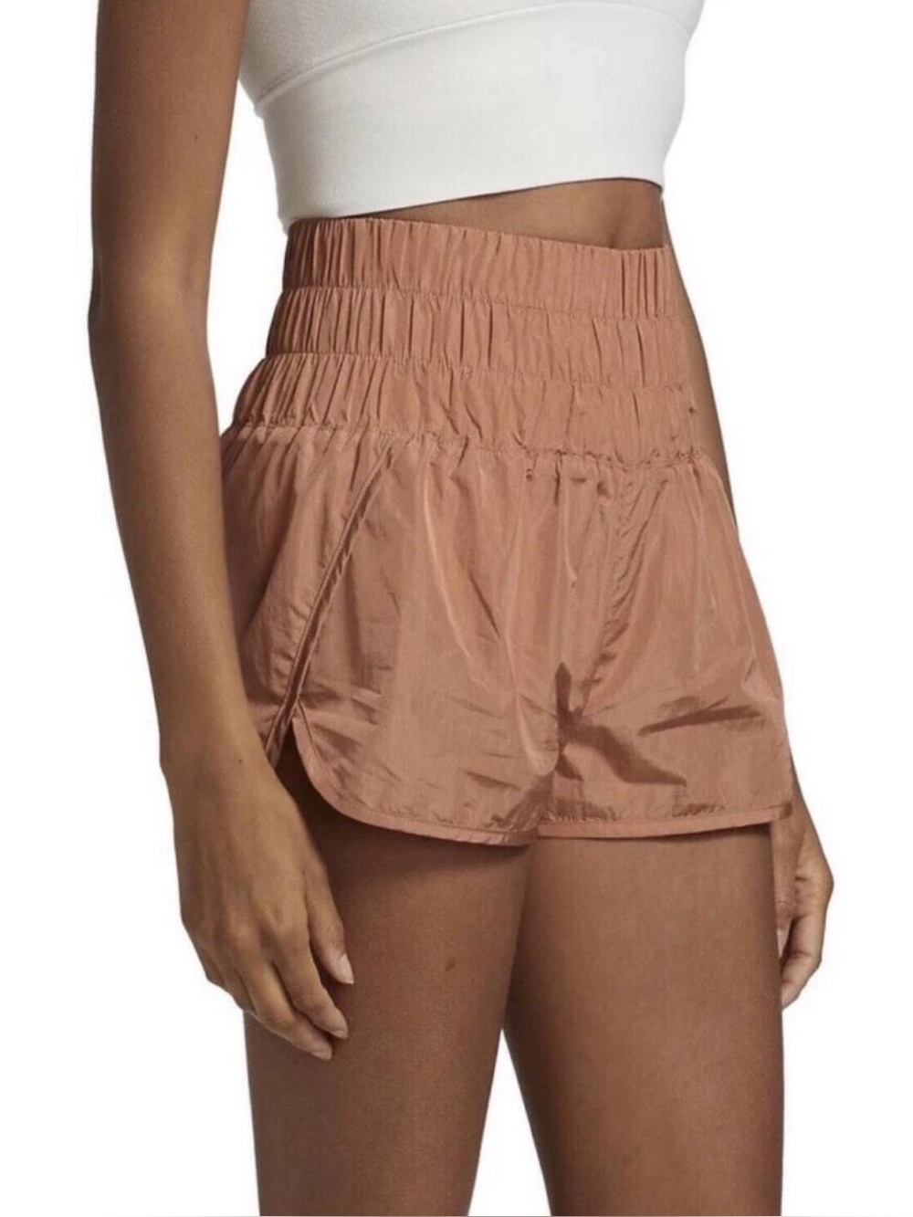 Free People Movement The Way Home Athletic Shorts Brushed Apricot Size XS